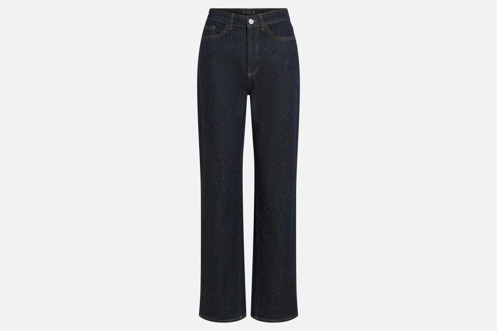 VIKELLY JAF HW STRAIGHT JEANS DARK BLUE 32