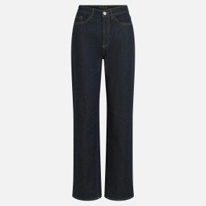 VIKELLY JAF HW STRAIGHT JEANS DARK BLUE 32 - Image 1