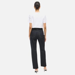 VIKELLY JAF HW STRAIGHT JEANS DARK BLUE 32 - Image 4