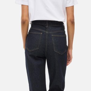 VIKELLY JAF HW STRAIGHT JEANS DARK BLUE 32 - Image 5