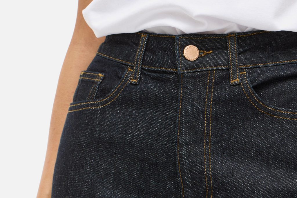 VIKELLY JAF HW STRAIGHT JEANS DARK BLUE 32