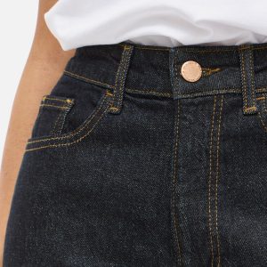 VIKELLY JAF HW STRAIGHT JEANS DARK BLUE 32 - Image 6