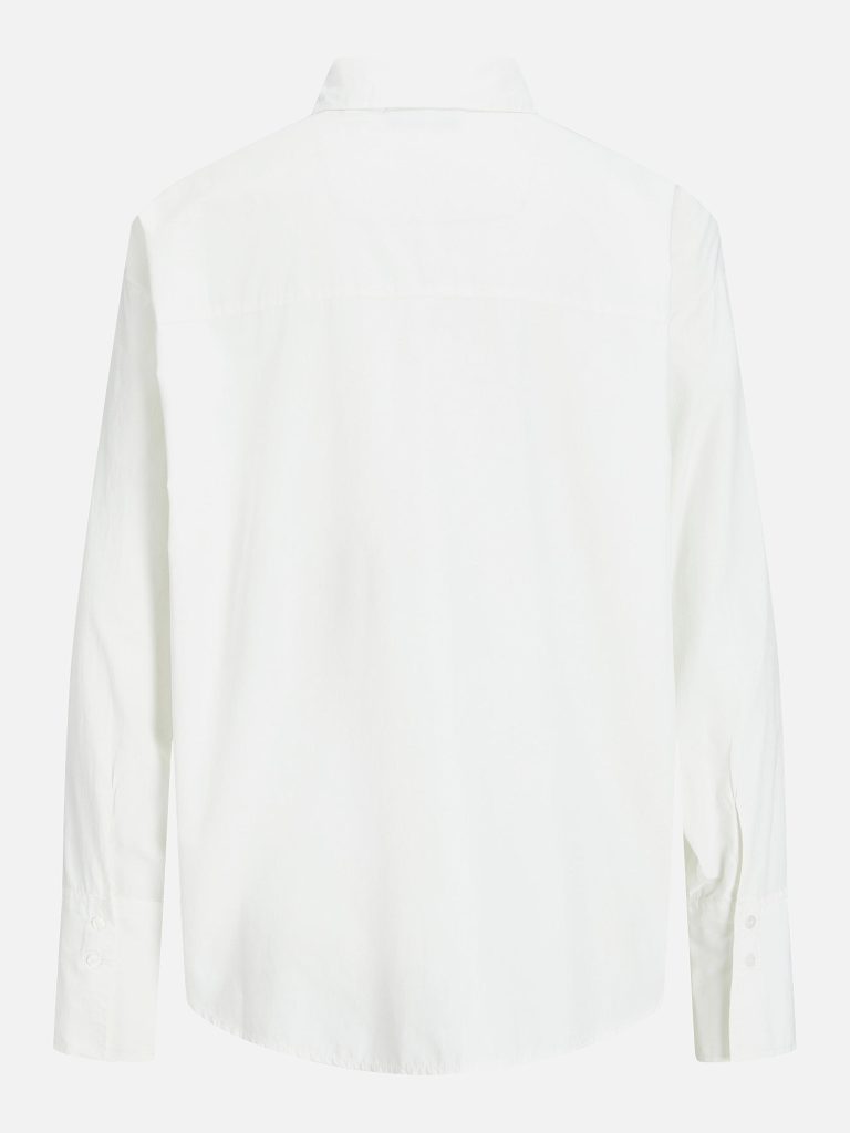 JXCARO POPLIN LS RLX SHIRT NOOS BLANC