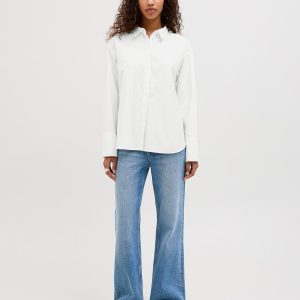 JXCARO POPLIN LS RLX SHIRT NOOS BLANC – Image 3