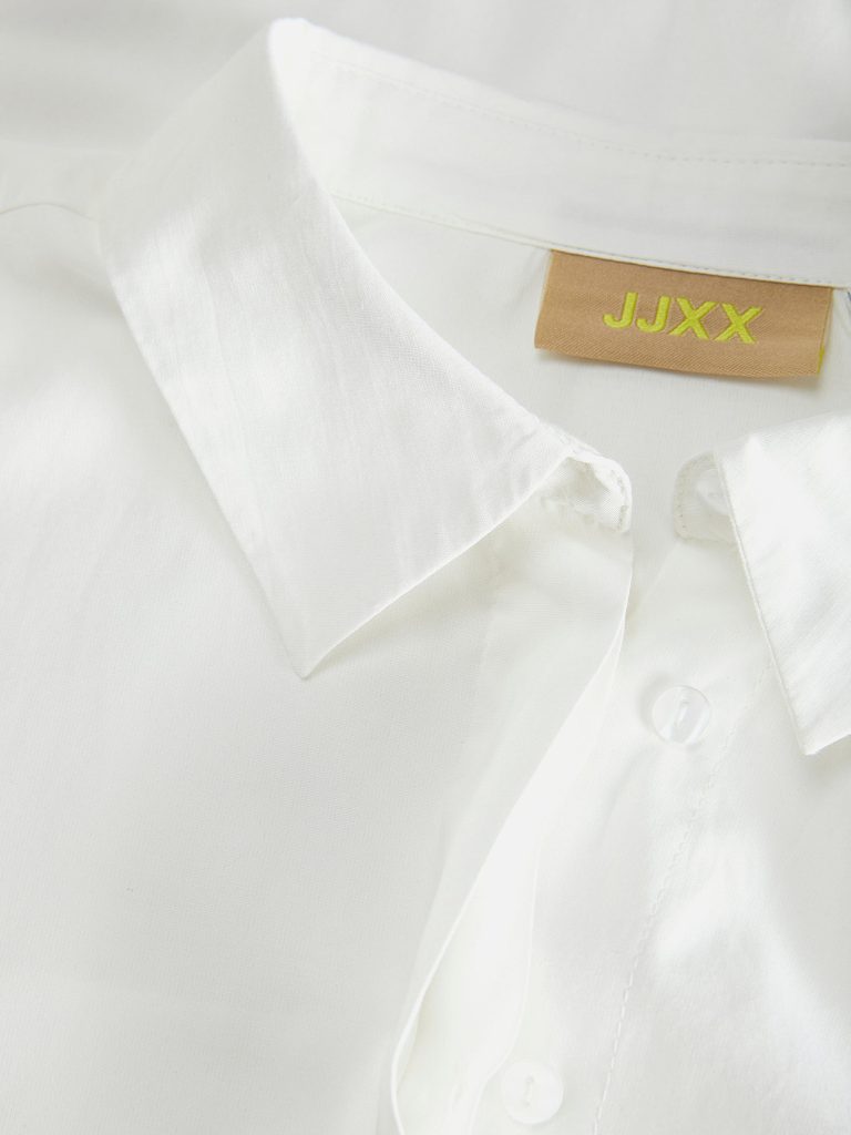 JXCARO POPLIN LS RLX SHIRT NOOS BLANC