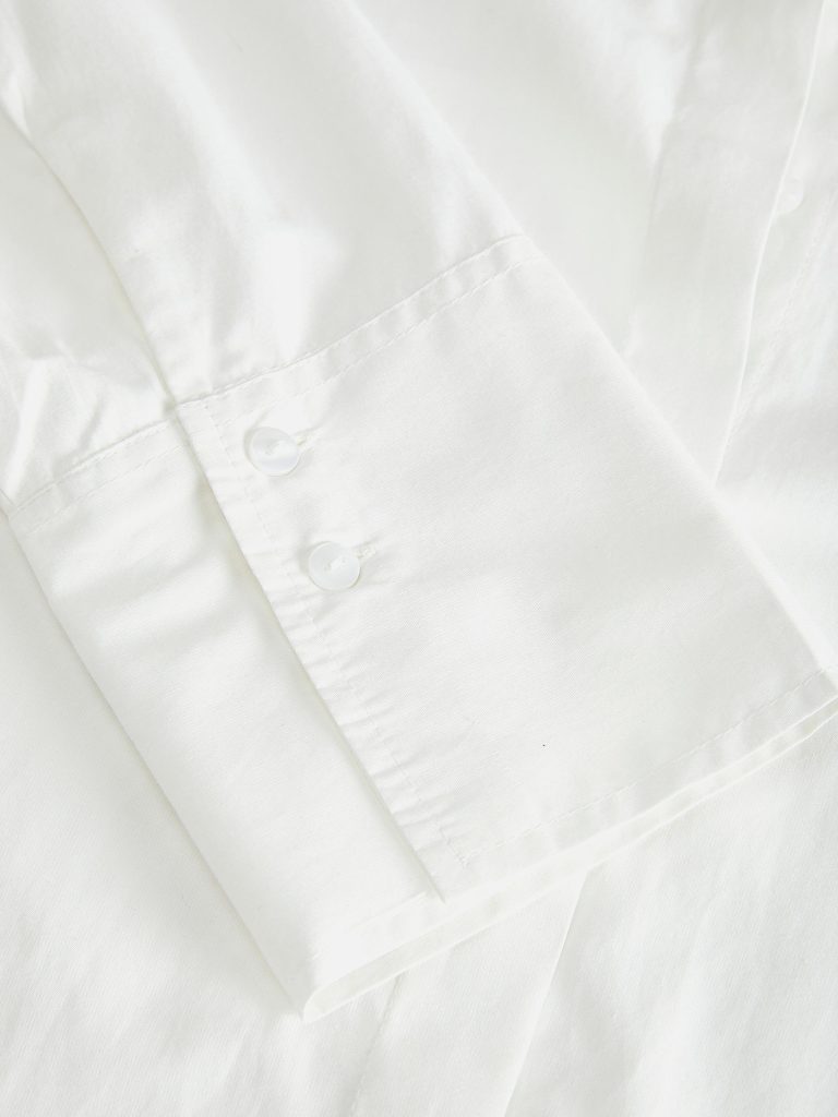 JXCARO POPLIN LS RLX SHIRT NOOS BLANC