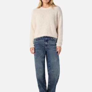 NMSASSY LS ONECK KNIT FWD EGGNOGG – Image 2