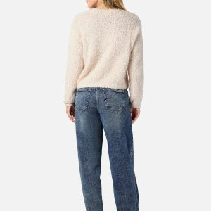 NMSASSY LS ONECK KNIT FWD EGGNOGG – Image 3