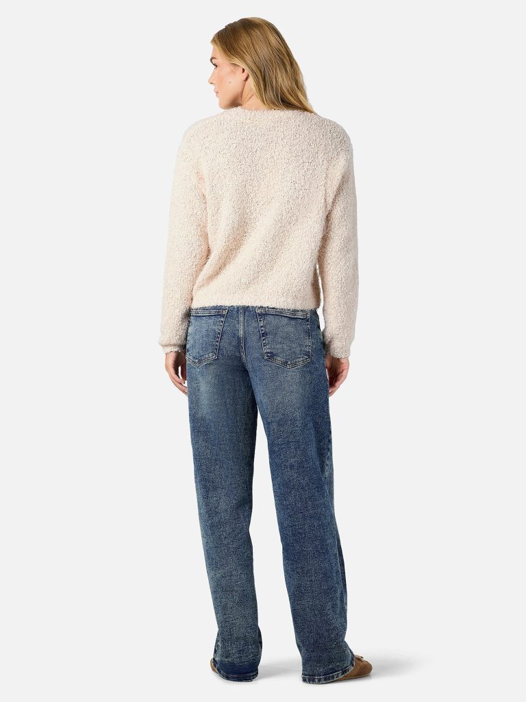 NMSASSY LS ONECK KNIT FWD EGGNOGG