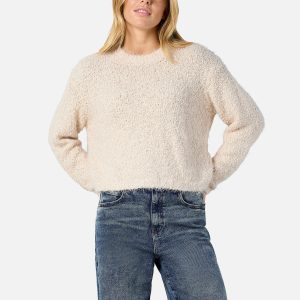 NMSASSY LS ONECK KNIT FWD EGGNOGG – Image 4