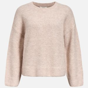 OBJSAGGIA LS LO PULLOVER HUMUS MELANGE – Image 1