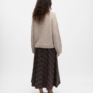 OBJSAGGIA LS LO PULLOVER HUMUS MELANGE – Image 2