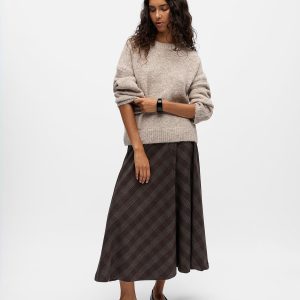 OBJSAGGIA LS LO PULLOVER HUMUS MELANGE – Image 3