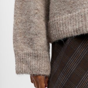 OBJSAGGIA LS LO PULLOVER HUMUS MELANGE – Image 5