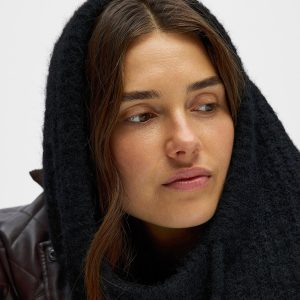 OBJMILU KNIT BALACLAVA BLACK – Image 2