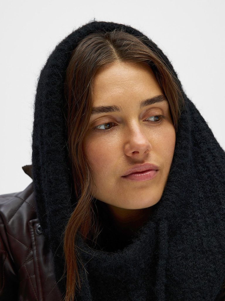 OBJMILU KNIT BALACLAVA BLACK