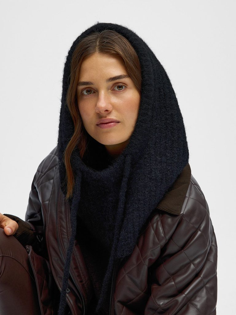 OBJMILU KNIT BALACLAVA BLACK