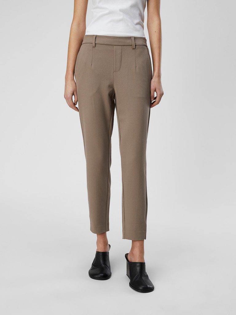 OBJLISA SLIM PANT NOOS FOSSIL