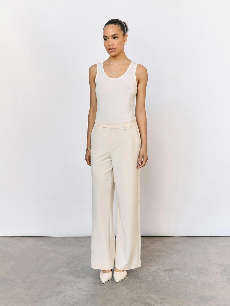 OBJLISA WIDE PANT NOOS SANDSHELL