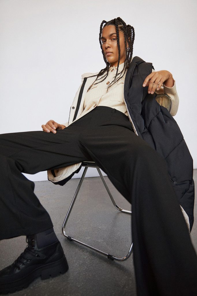 OBJLISA WIDE PANT NOOS BLACK
