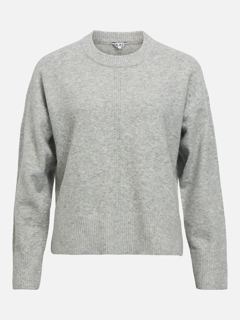 OBJJUNO LS LO ONECK MED GREY MELANGE