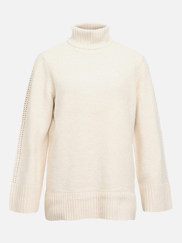 OBJMALI LS LO KNIT PULLOVER BIRCH
