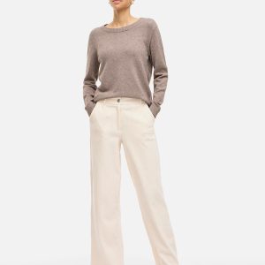 VIRIL ONECK LS  KNIT TOP FALCON MELANGE – Image 3