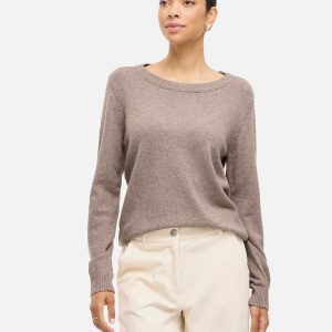 VIRIL ONECK LS  KNIT TOP FALCON MELANGE – Image 5
