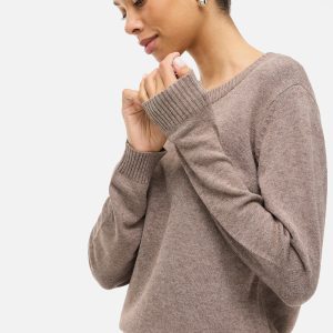 VIRIL ONECK LS  KNIT TOP FALCON MELANGE – Image 6