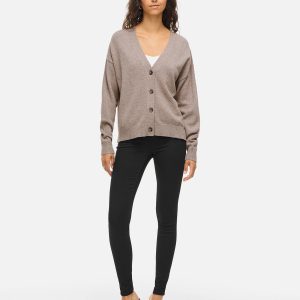 VIRIL VNECK KNIT CARDIGAN FALCON MELANGE – Image 3