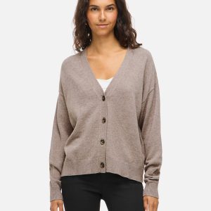 VIRIL VNECK KNIT CARDIGAN FALCON MELANGE – Image 4