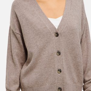 VIRIL VNECK KNIT CARDIGAN FALCON MELANGE – Image 5