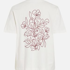 VILURA ONECK SS BACK PRINT TSHIRT SNOW WHITE – Image 2