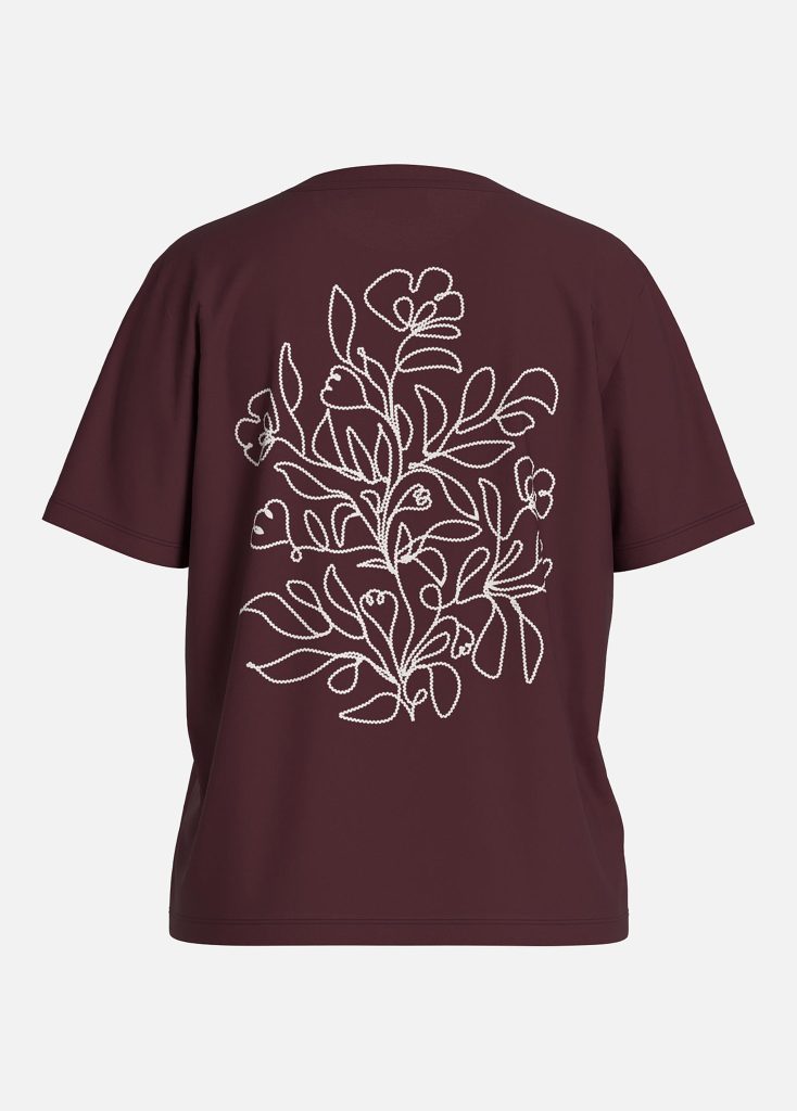 VILURA ONECK SS BACK PRINT TSHIRT PORT ROYALE