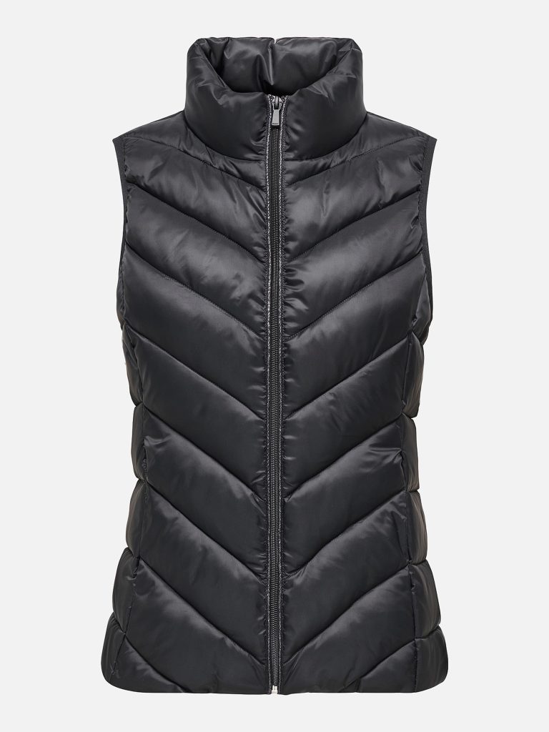 ONLNEWCLAIRE OUI WASTCOAT BLACK PIPING