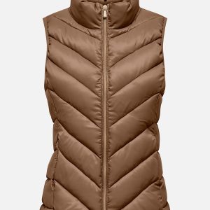 ONLNEWCLAIRE OUI WASTCOAT COCOA CREAM - Image 1