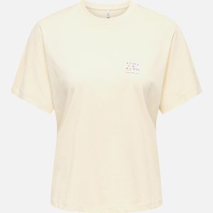 ONLCAMI SS PATCH TOP BIRCH – Image 1