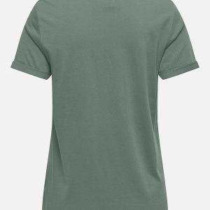 ONLKITA SS TOP LAUREL WREATH GOLD GLITTER – Image 2