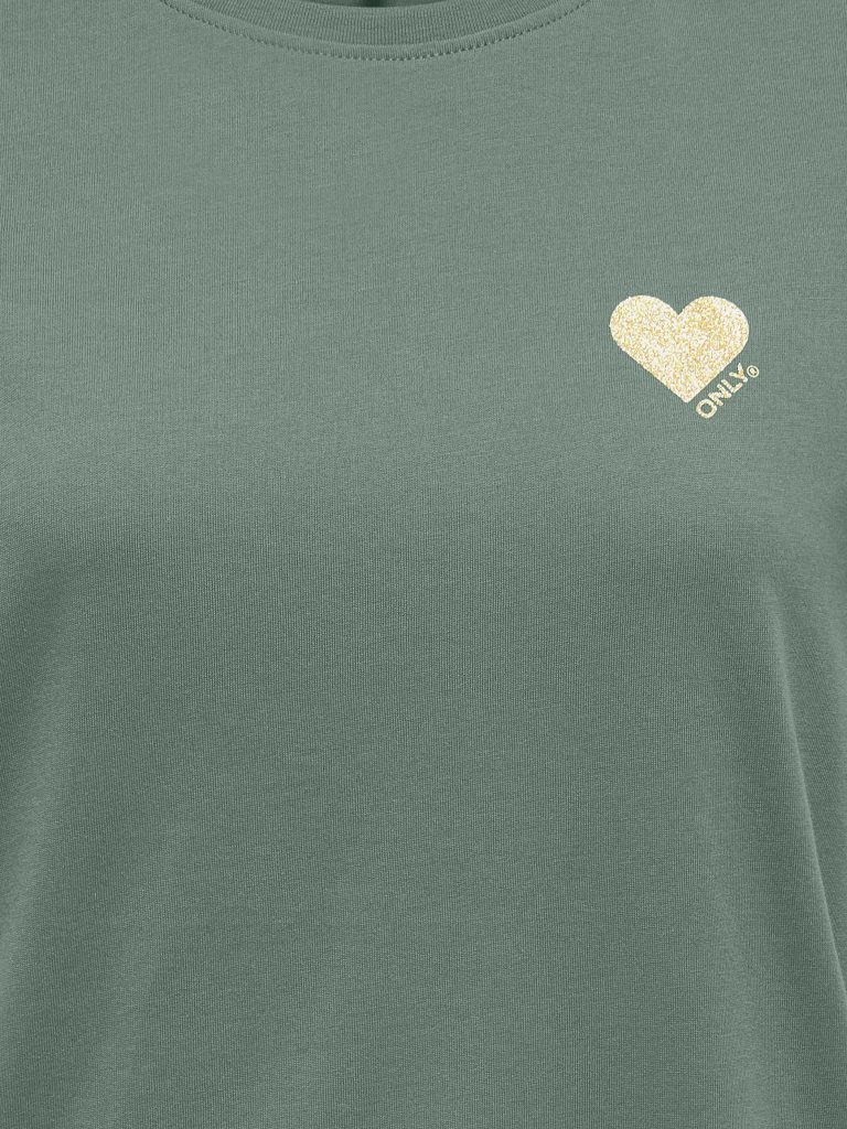 ONLKITA SS TOP LAUREL WREATH GOLD GLITTER