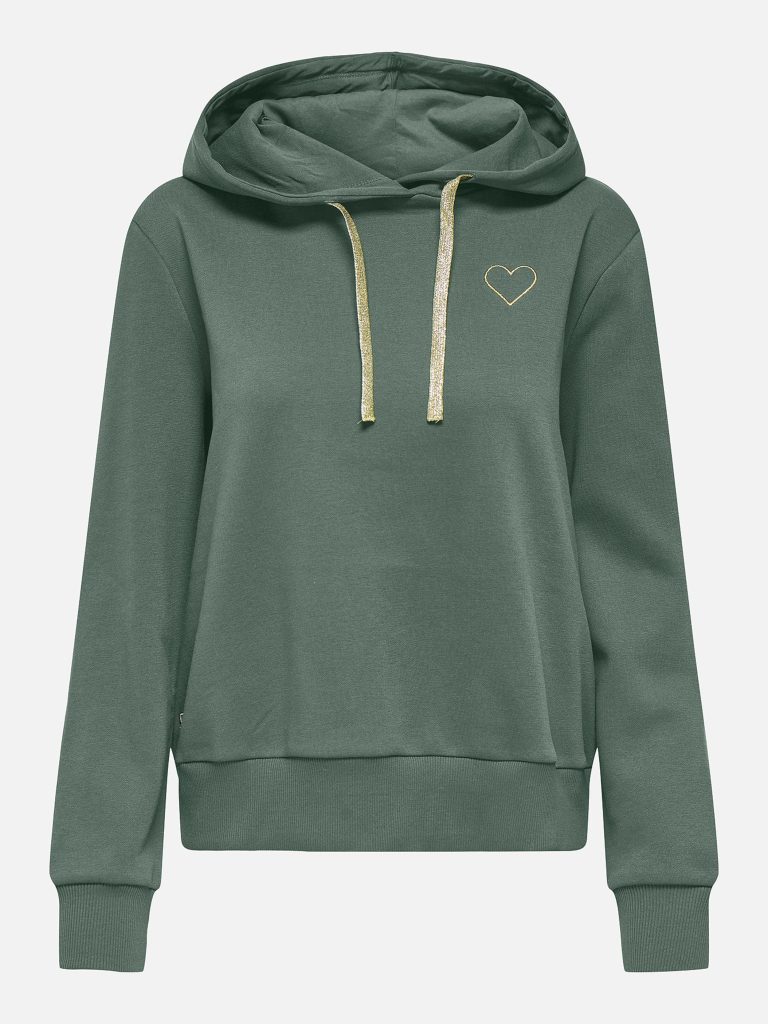 ONLNOLI LS HEART HOOD LAUREL WREATH