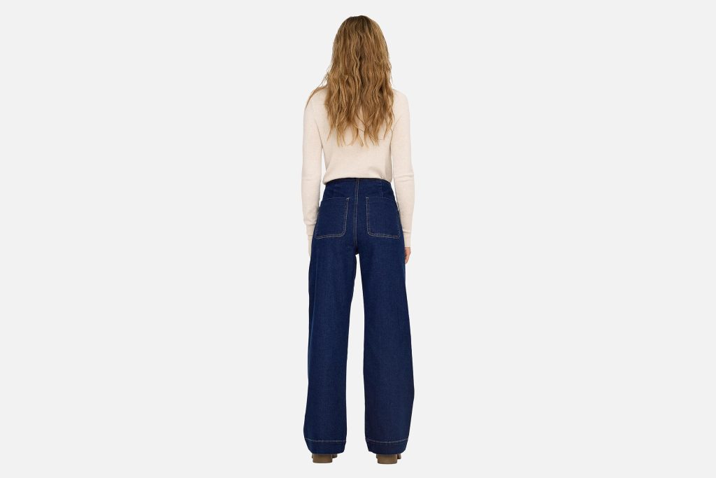 ONLMADELINE HW WD POCKET DNM DARK BLUE L30