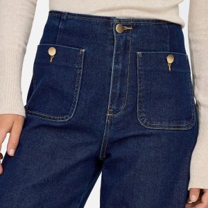 ONLMADELINE HW WD POCKET DNM DARK BLUE L30 – Image 3
