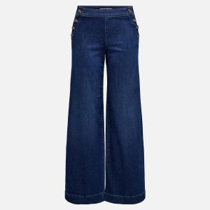 ONLMADISON HW BUTTON WIDE DNM DARK MED BLUE L32 - Image 1