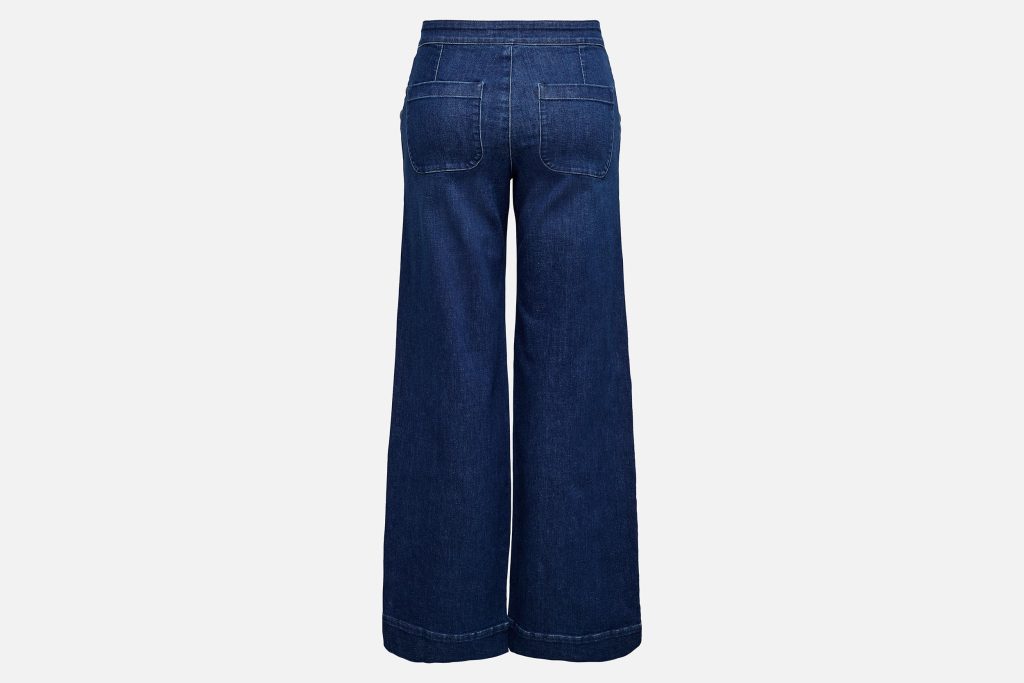 ONLMADISON HW BUTTON WIDE DNM DARK MED BLUE L32