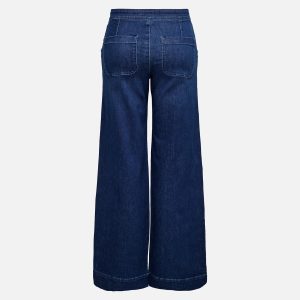 ONLMADISON HW BUTTON WIDE DNM DARK MED BLUE L32 - Image 2