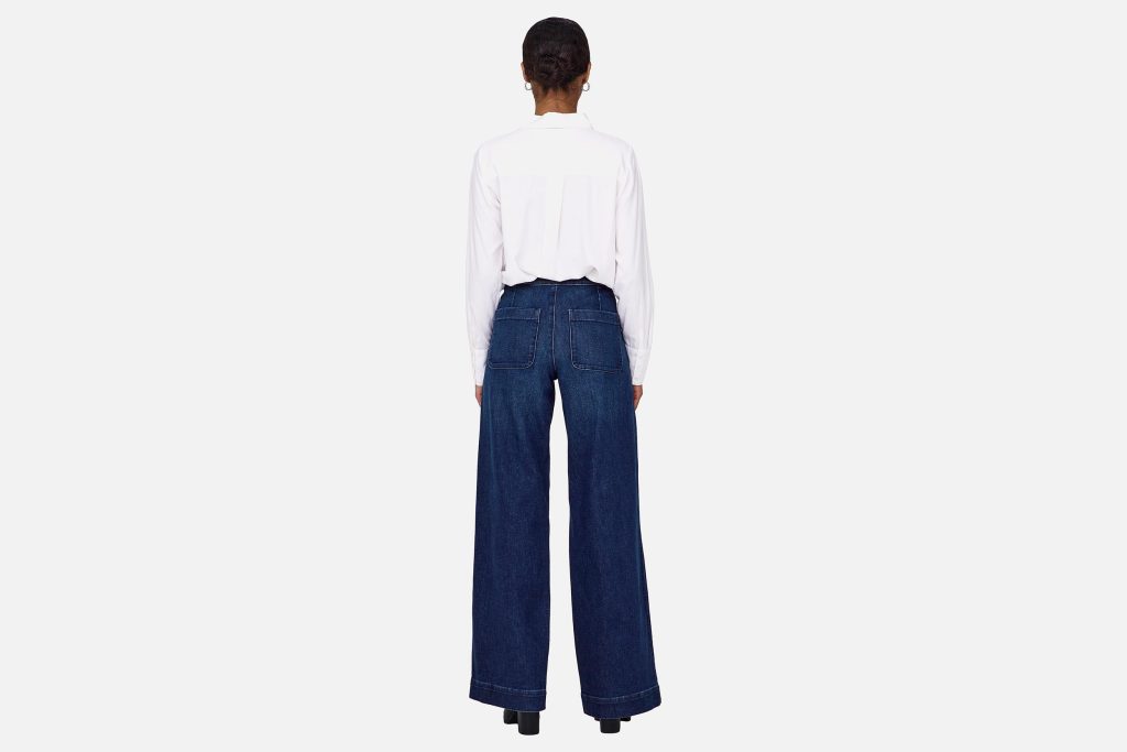 ONLMADISON HW BUTTON WIDE DNM DARK MED BLUE L32