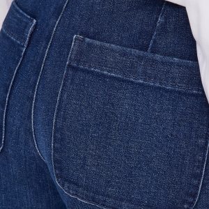 ONLMADISON HW BUTTON WIDE DNM DARK MED BLUE L32 - Image 6
