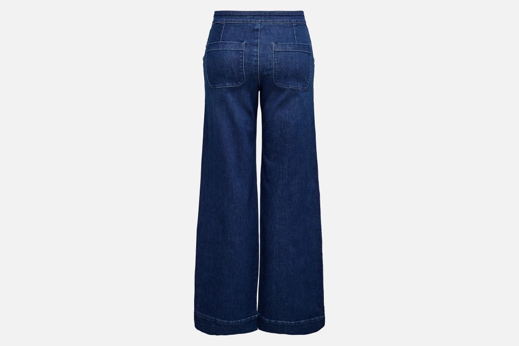 ONLMADISON HW BUTTON WIDE DNM DK MED BLUE L30