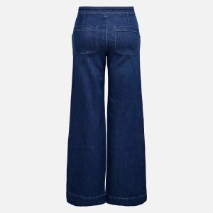 ONLMADISON HW BUTTON WIDE DNM DK MED BLUE L30 – Image 2