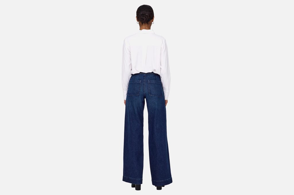 ONLMADISON HW BUTTON WIDE DNM DK MED BLUE L30
